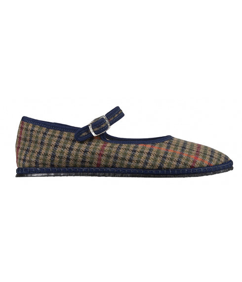 Mary Jane Wool - Blue / Green